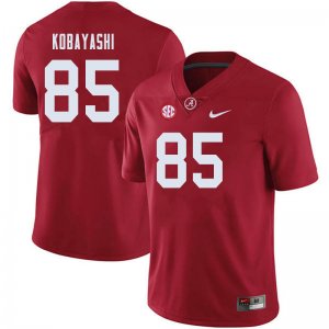 NCAA Men's Alabama Crimson Tide #85 Drew Kobayashi Stitched College 2019 Nike Authentic Crimson Football Jersey SK17U47DJ
